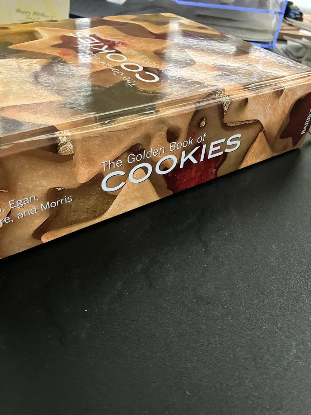 Golden Book of Cookies Baking Cookbook Gilded Edges Bookmark 2008 Hardcover